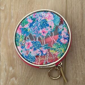 Lilly Pulitzer Floral Round Coin Purse